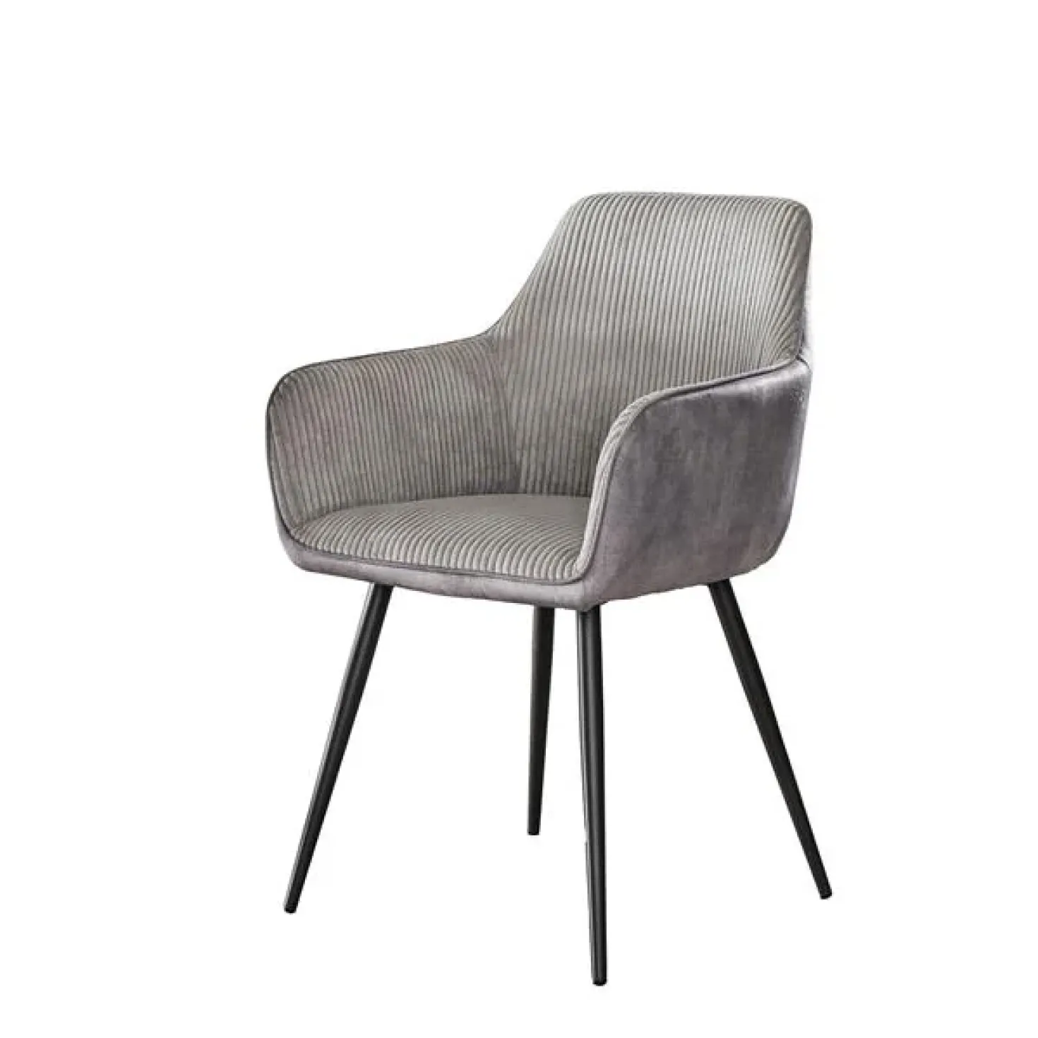 Eetkamerstoel Angie Ribstof Zilver 57cm