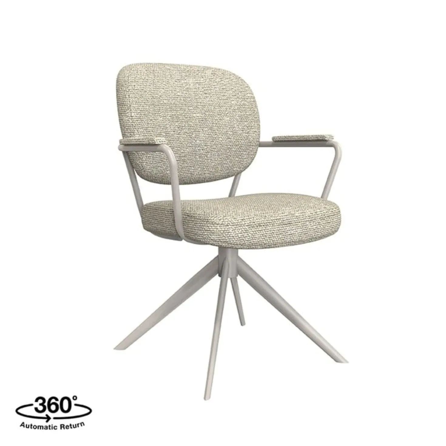 Eetkamerstoel Basel Naturel Boucle