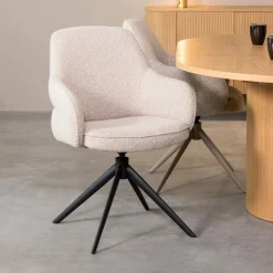 Eetkamerstoel Bern Naturel Boucle