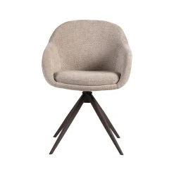 Eetkamerstoel Fiby Clay met Brons poot