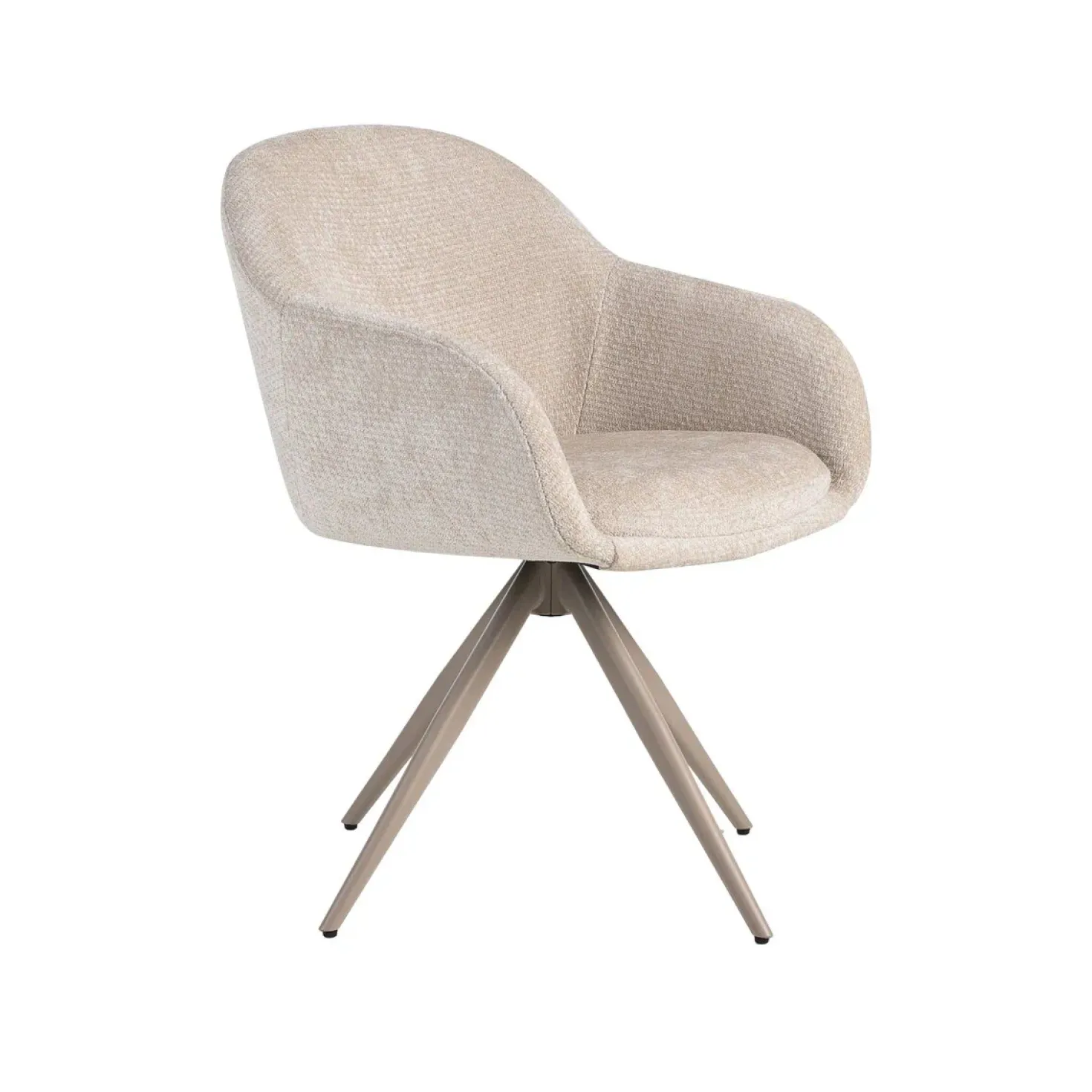 Eetkamerstoel Fiby Naturel met Taupe poot