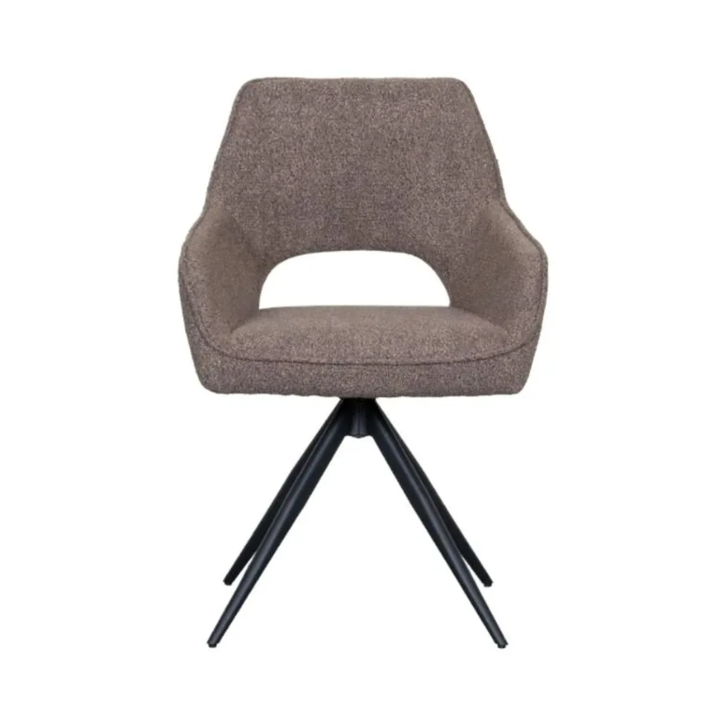 Eetkamerstoel Finley Bruin Boucle