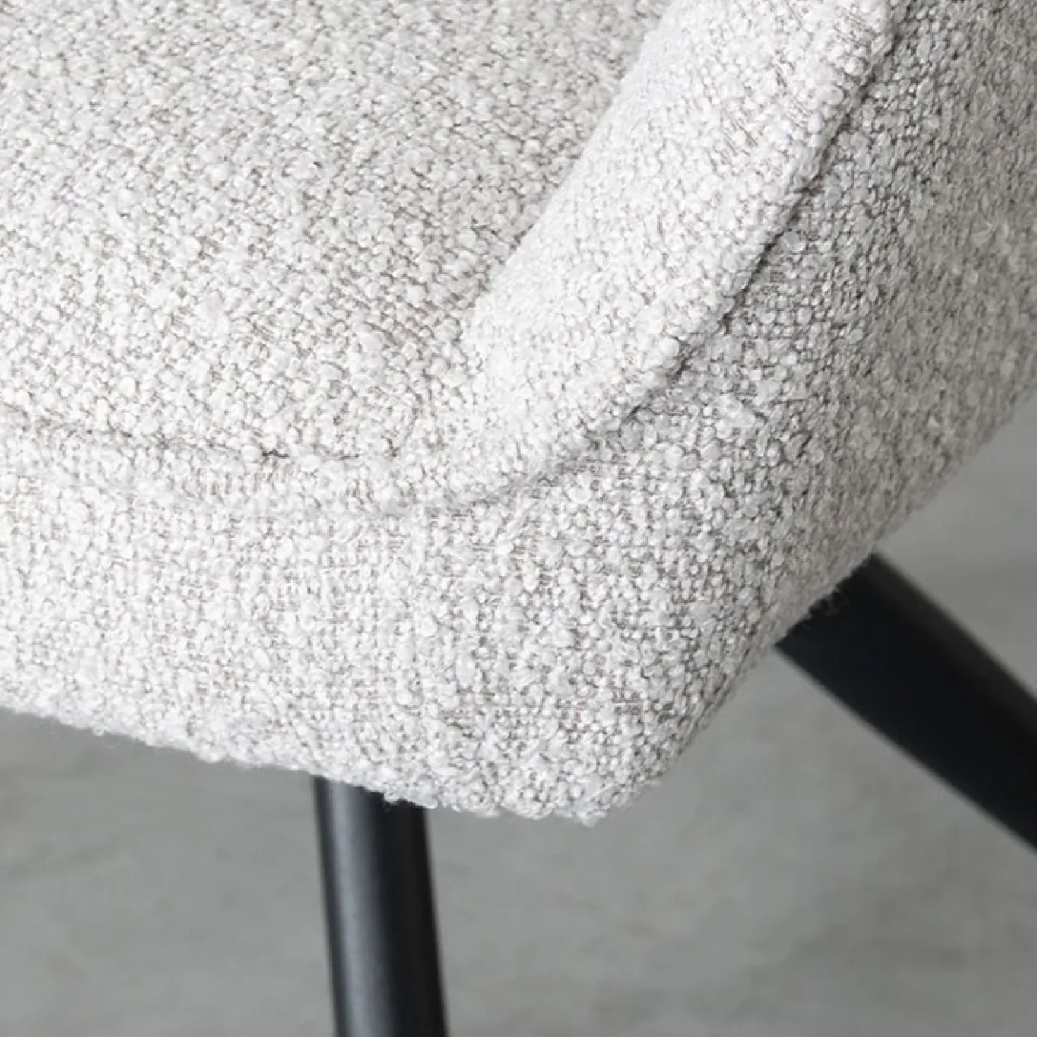 Eetkamerstoel Finley Naturel Boucle