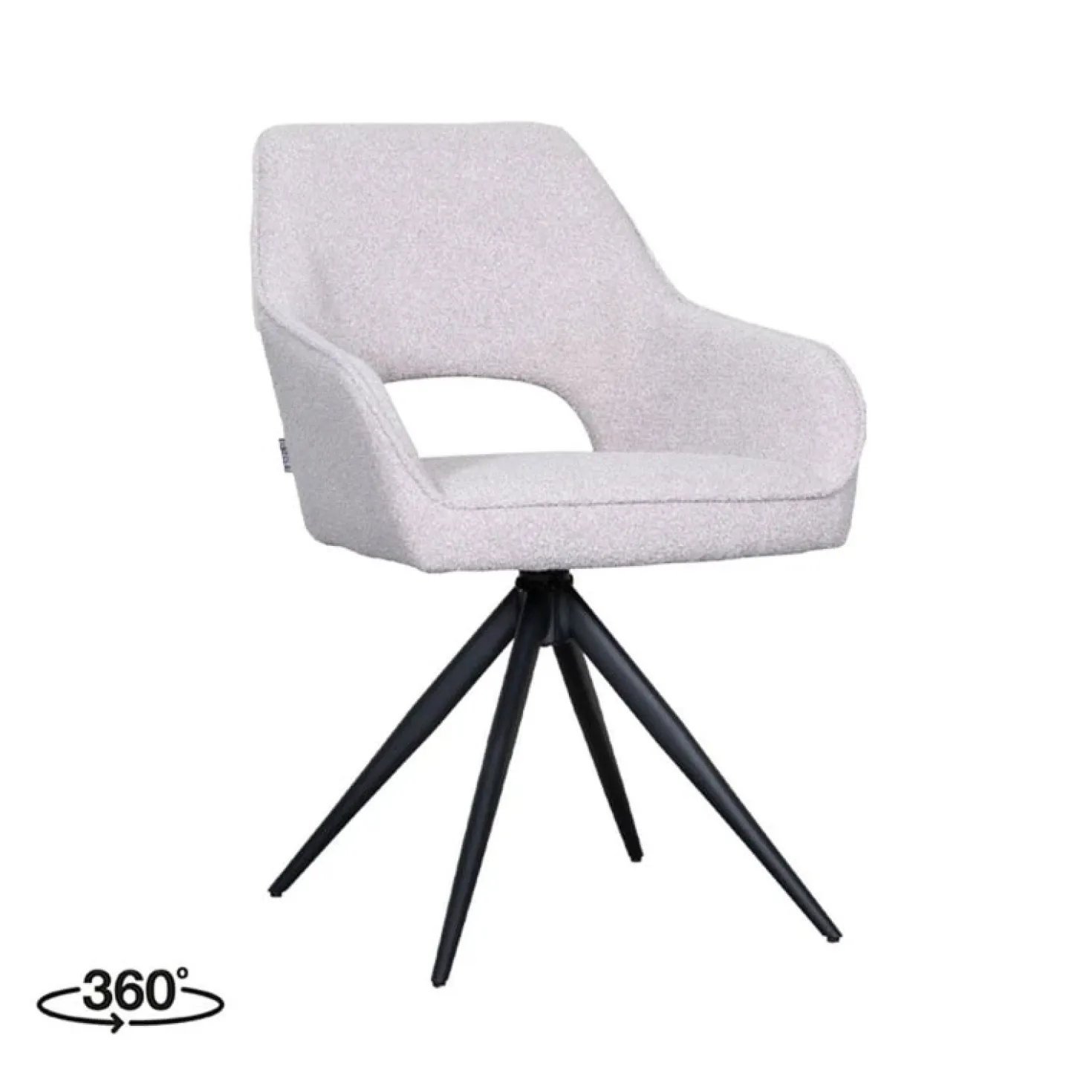 Eetkamerstoel Finley Naturel Boucle