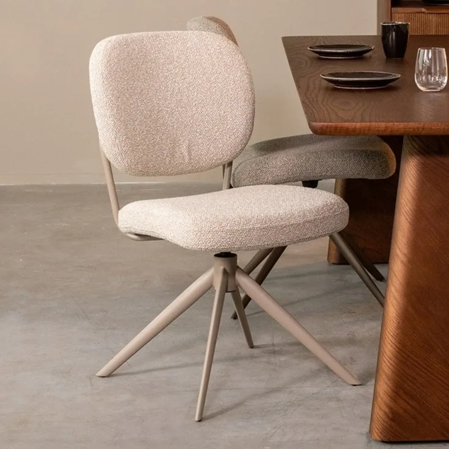 Eetkamerstoel Geneva Naturel Boucle