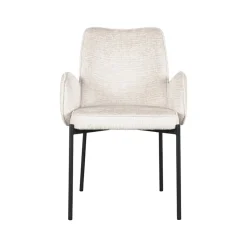 Eetkamerstoel Joni Crème Fluweel (showroommodel)