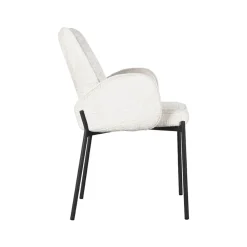 Eetkamerstoel Joni Crème Fluweel (showroommodel)
