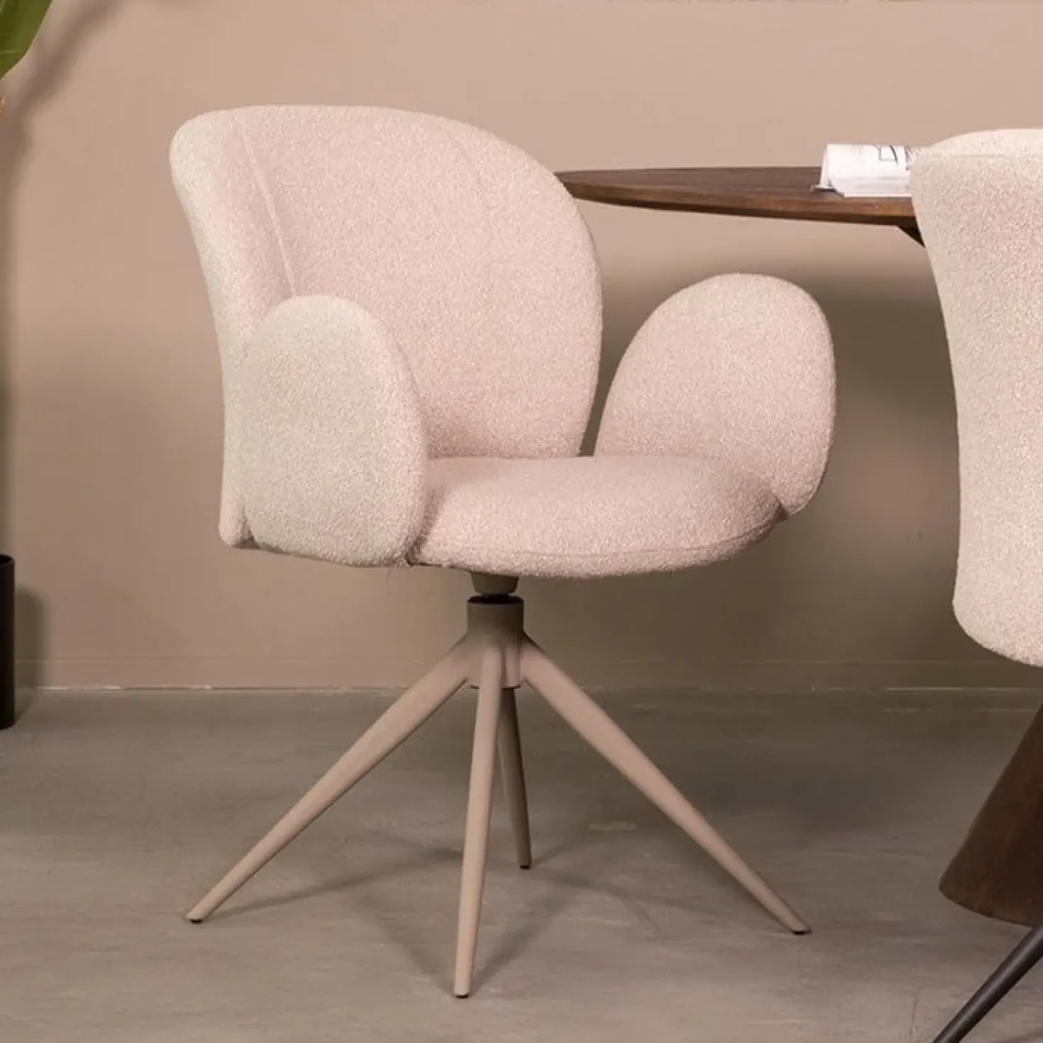 Eetkamerstoel Kimball Naturel Boucle