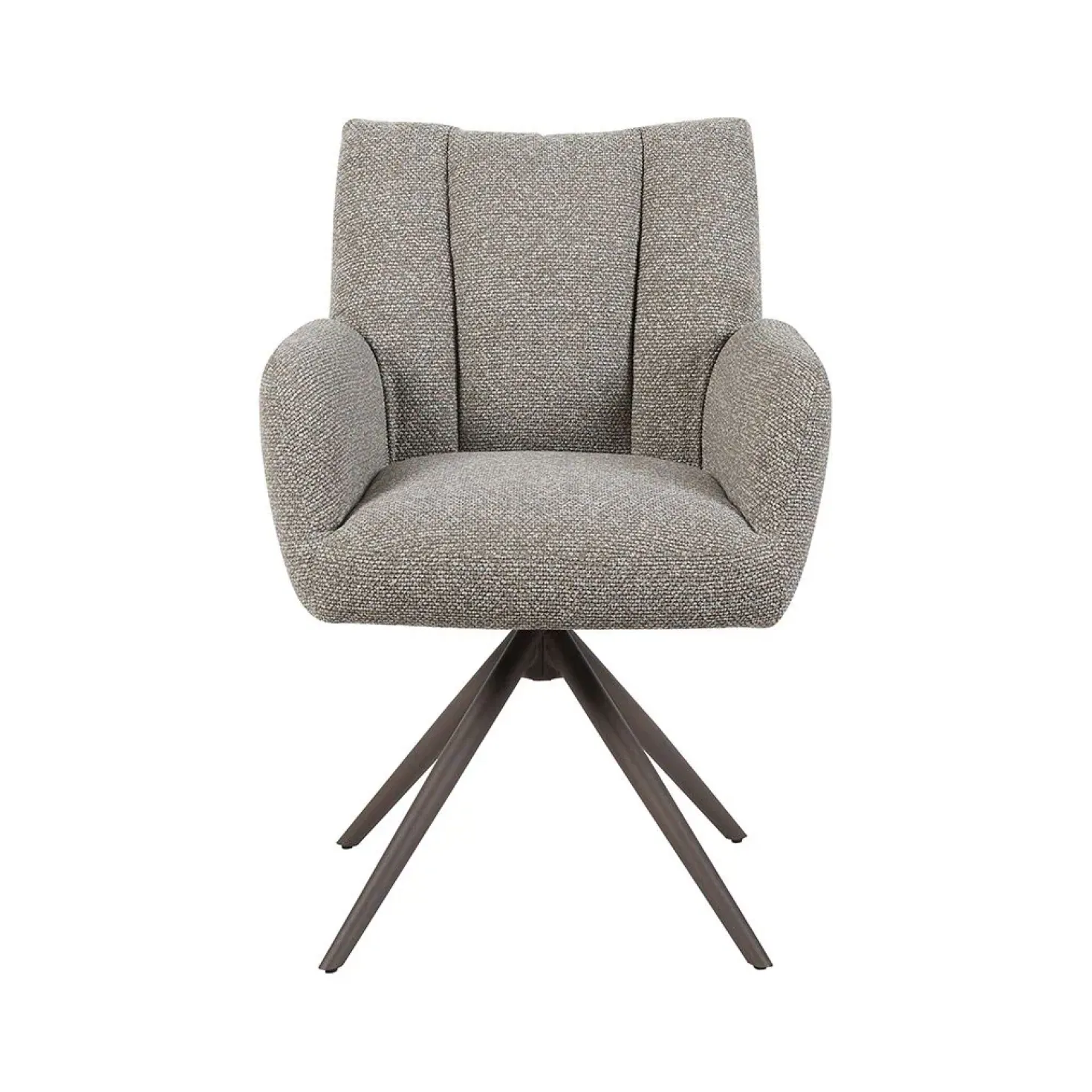 Eetkamerstoel Padua Mushroom Boucle met Brons poot