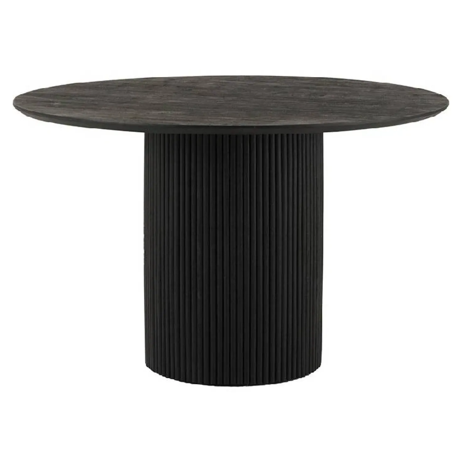 Eetkamertafel conrad acaciahout zwart ø120