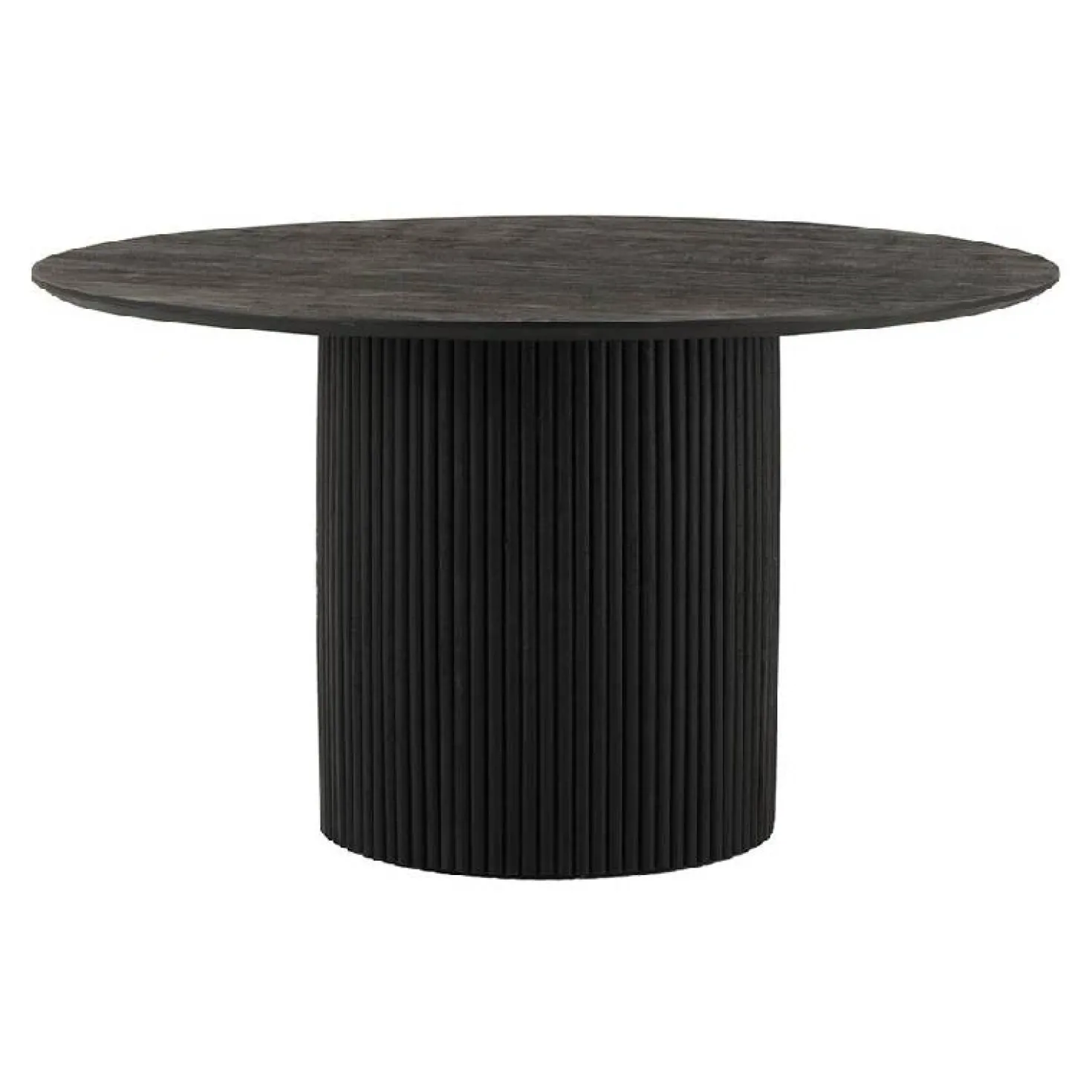Eetkamertafel conrad acaciahout zwart ø140
