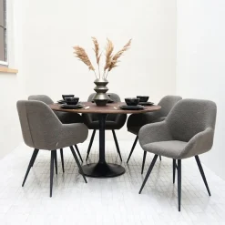 Eetkamertafel Otto Espresso Mangohout 130cm