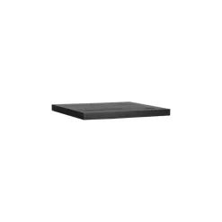 Eetkamertafel Tafelblad Straight Edge Zwart Mangohout 70cm