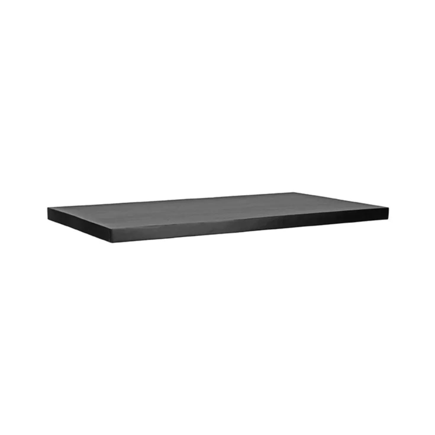 Eetkamertafel Tafelblad Straight Edge Zwart Mangohout 120cm
