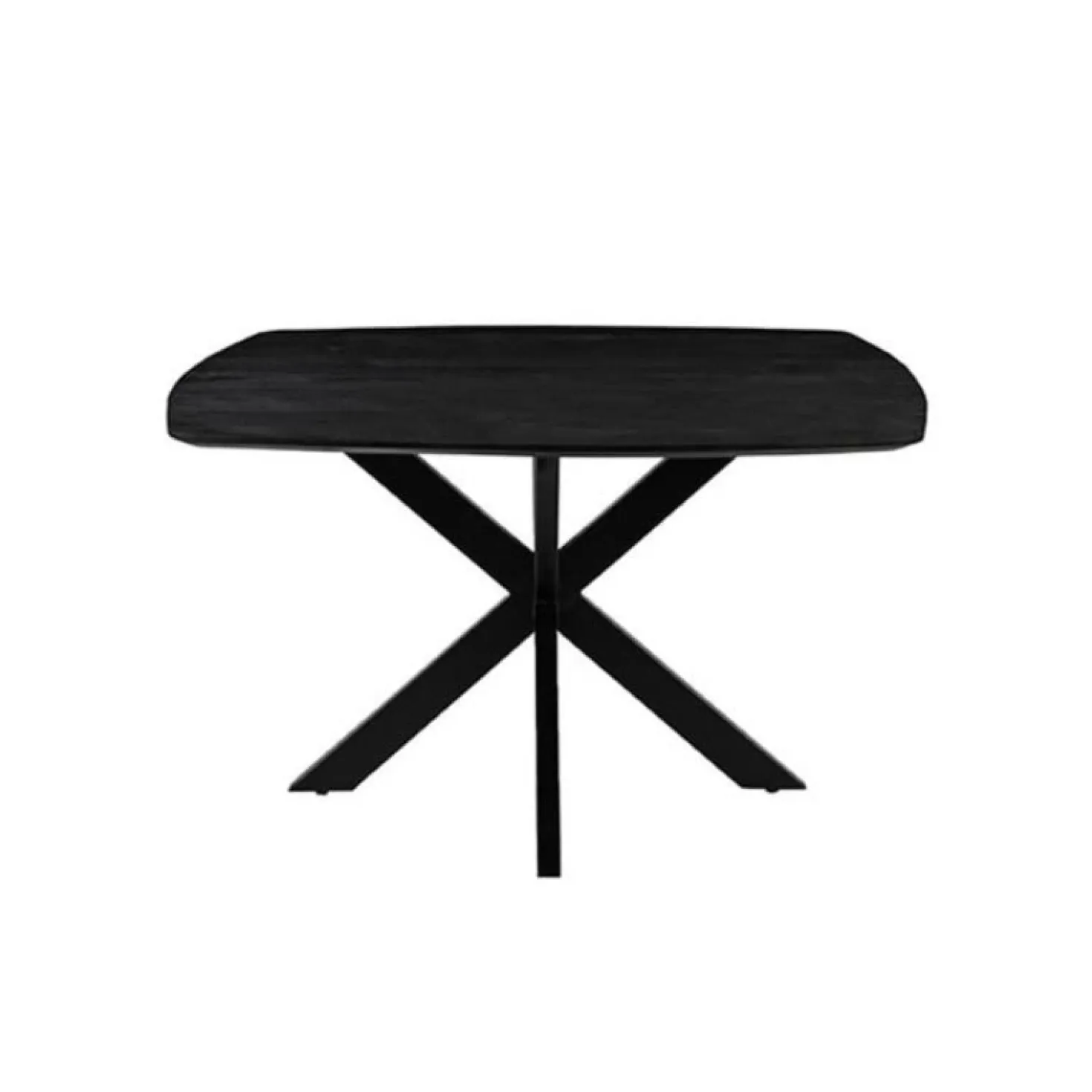 Eettafel Blake Zwart Mangohout 140cm