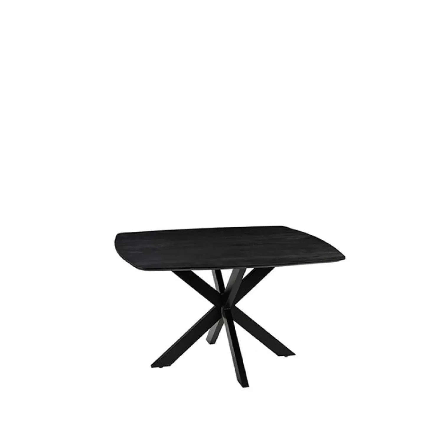Eettafel Blake Zwart Mangohout 140cm