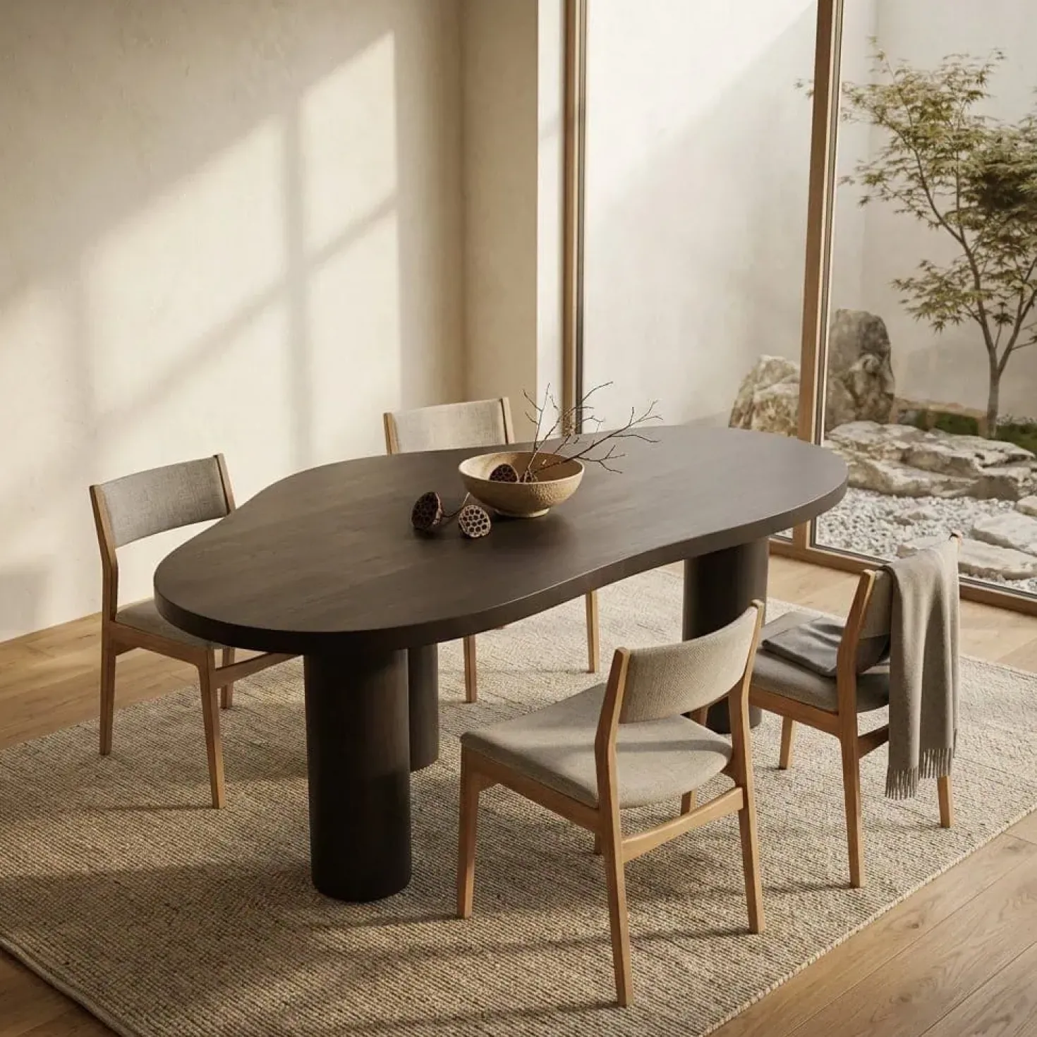 Eettafel Bobbie Bruin 215cm