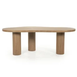 Eettafel Bobbie lichtbruin 215cm