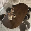 Eettafel Coco ovaal Lichtbruin mangohout 240cm
