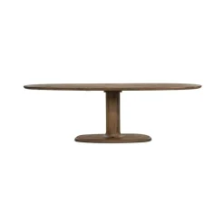Eettafel Coco ovaal Lichtbruin mangohout 240cm