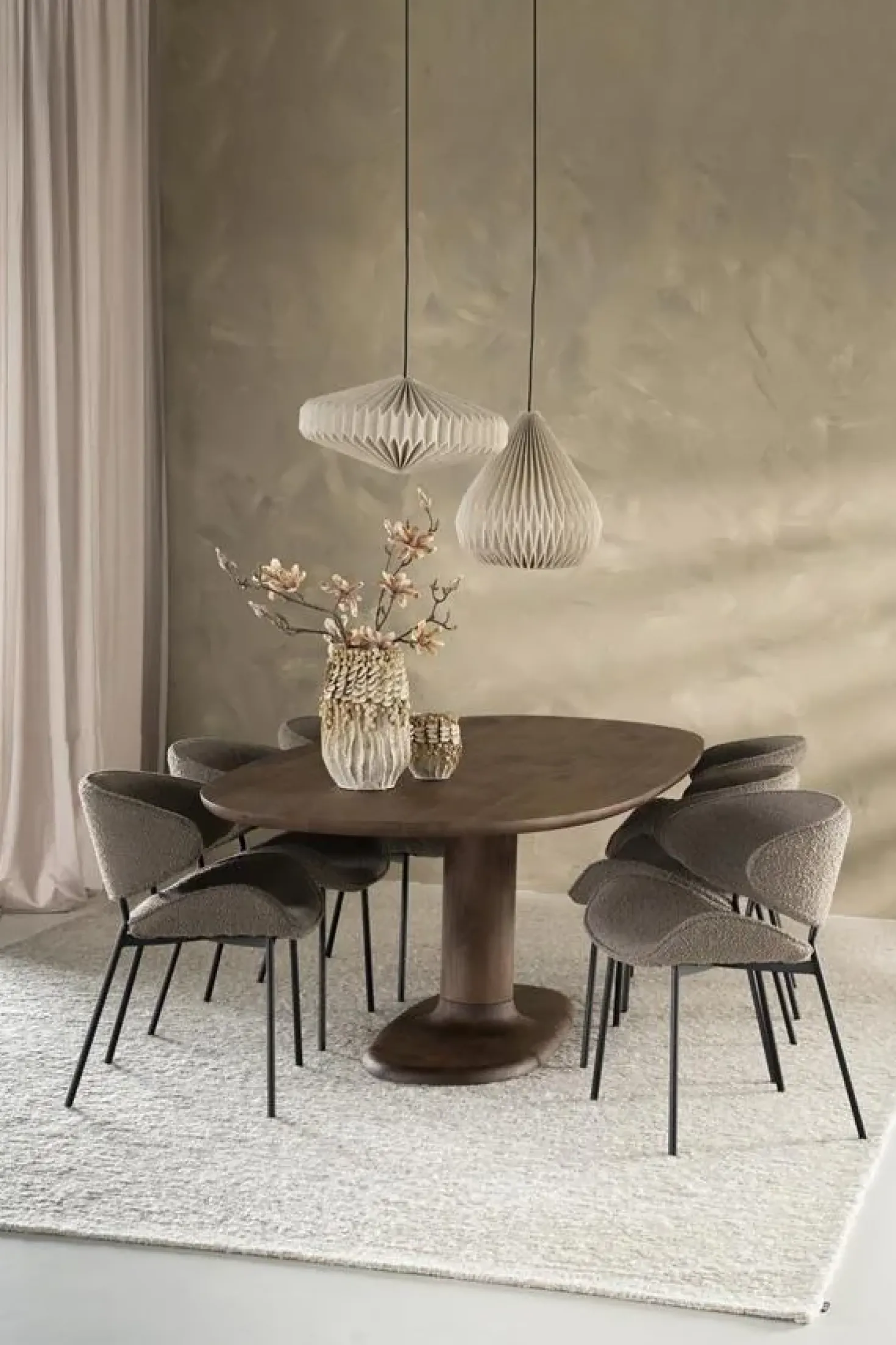 Eettafel Coco ovaal Naturel mangohout 240cm