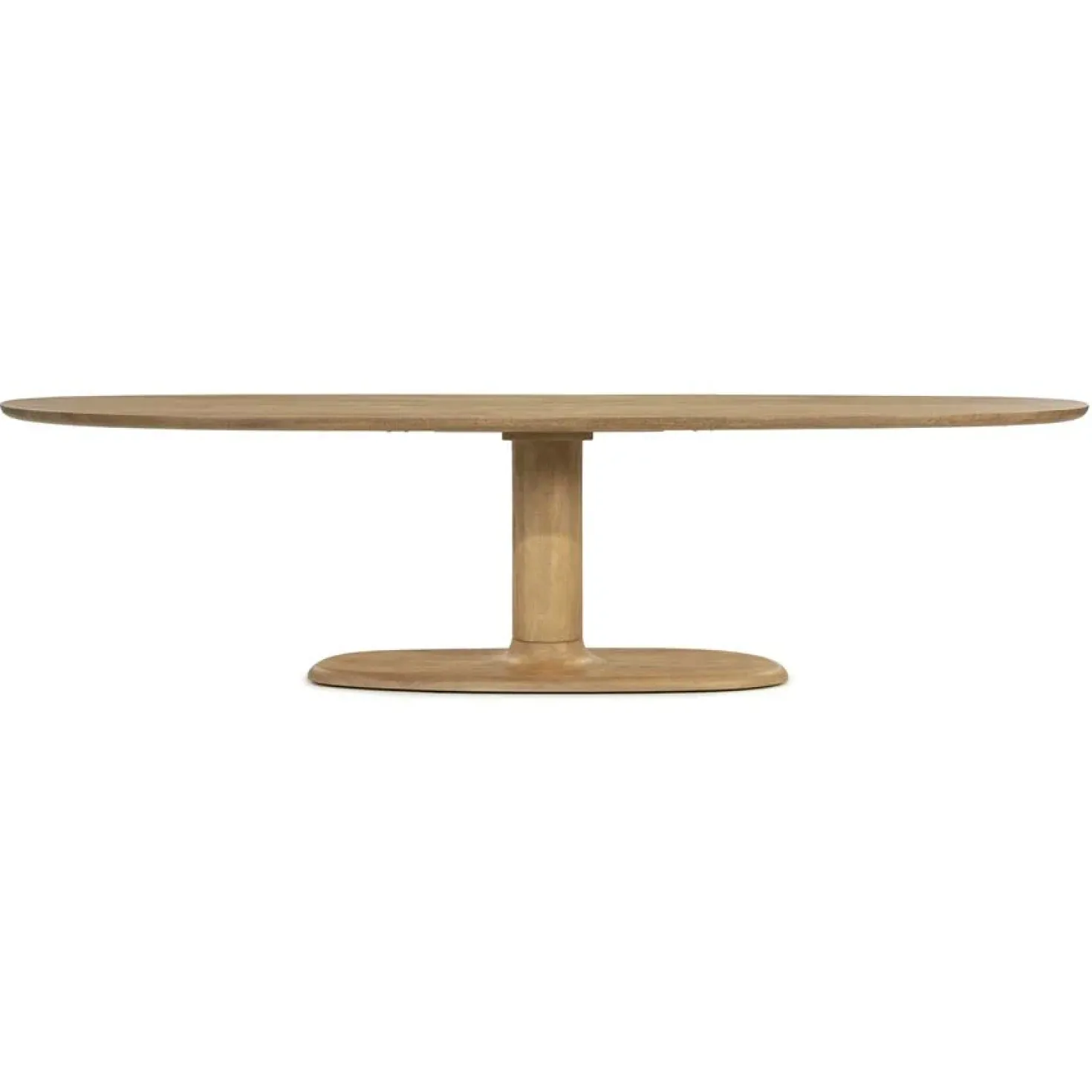 Eettafel Coco ovaal Naturel mangohout 300cm