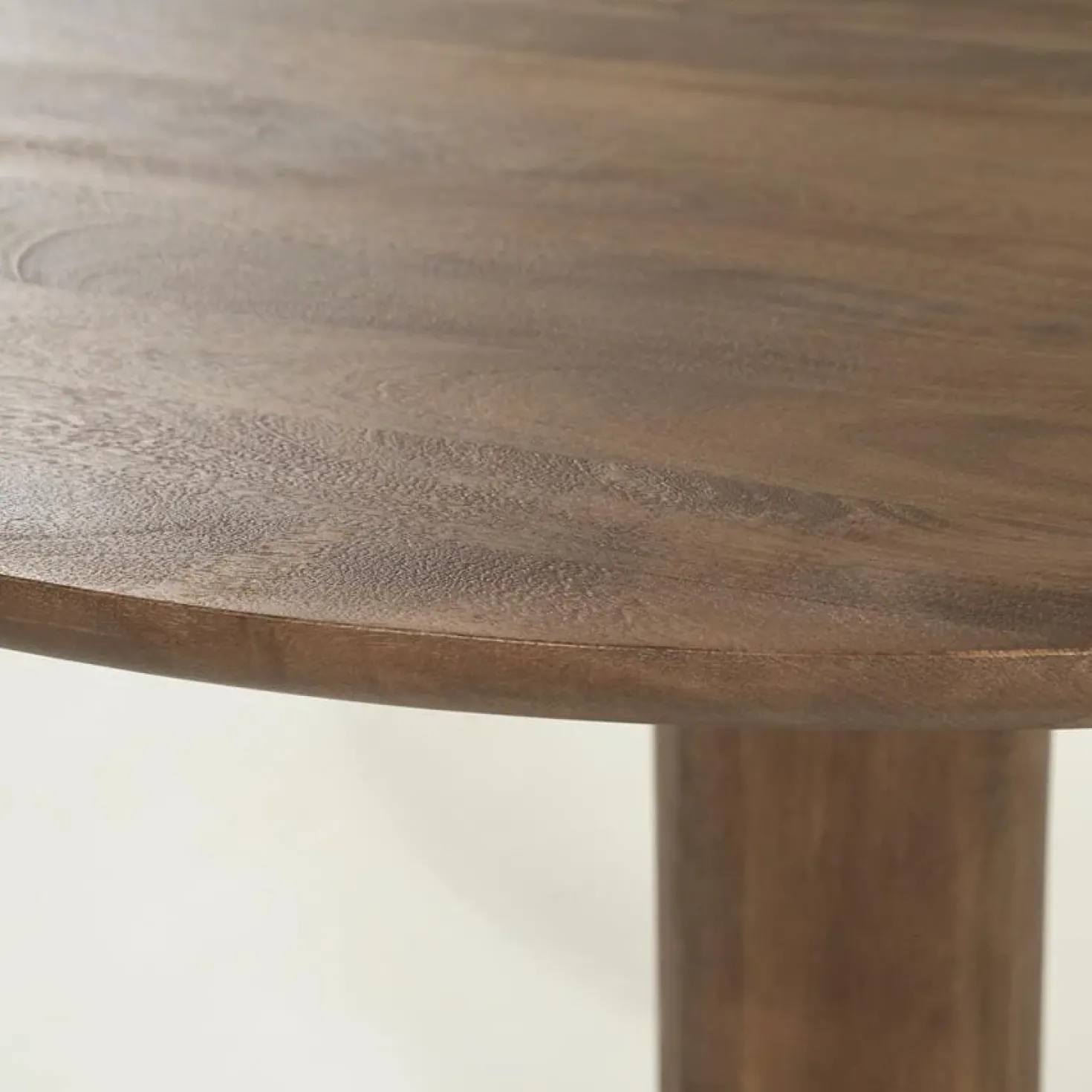 Eettafel Coco rond Lichtbruin mangohout 130cm