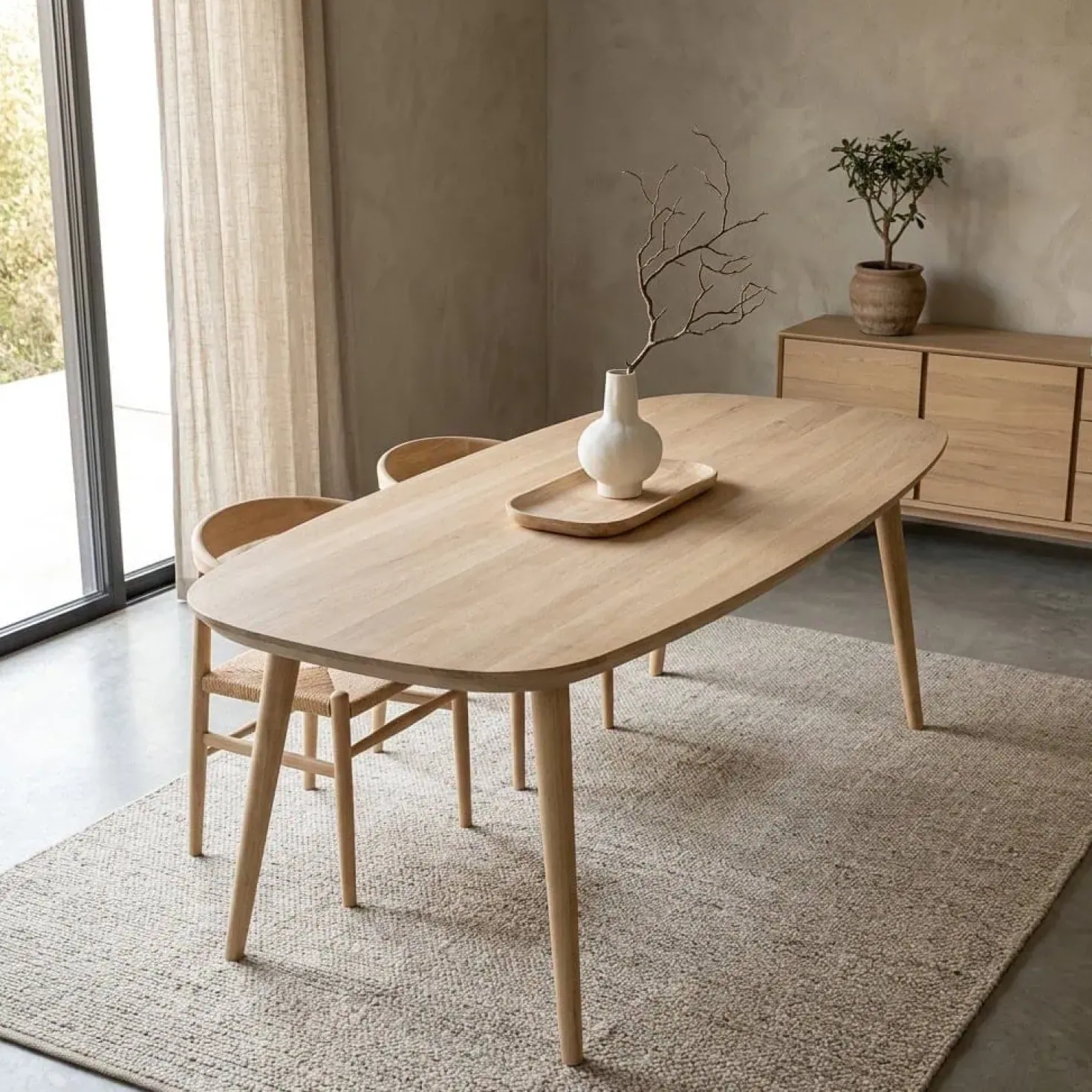 Eettafel Elijah Naturel 260cm