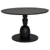 Eettafel Gambino rond Zwart 130cm