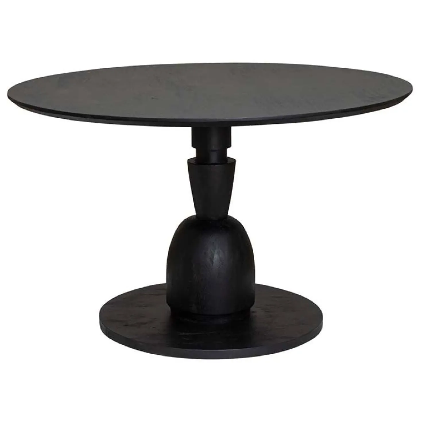 Eettafel Gambino rond Zwart 130cm