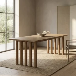 Eettafel Jake bruin eikenhout 250cm