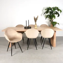 Eettafel Jule Naturel Eikenhout 240cm