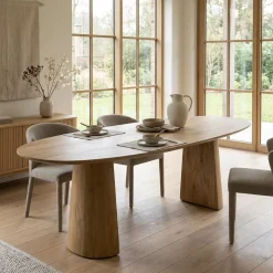 Eettafel Lune ovaal naturel 240cm