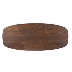 Eettafel Mario Deens ovaal Walnoot 240cm