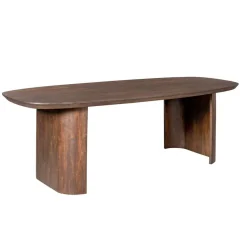Eettafel Mario Deens ovaal Walnoot 240cm