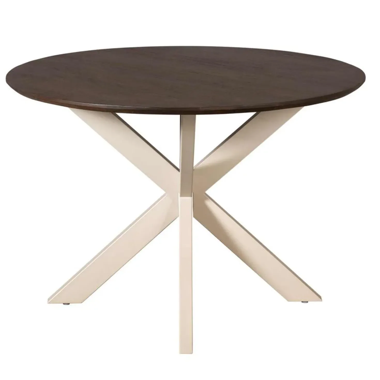 Eettafel Martin rond Walnoot Zand poot 150cm