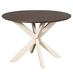 Eettafel Martin rond Walnoot Zand poot 150cm
