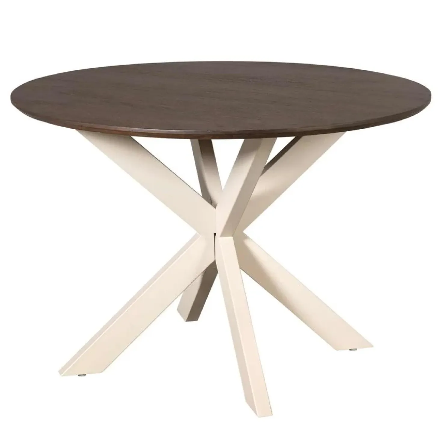 Eettafel Martin rond Walnoot Zand poot 150cm
