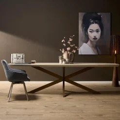 Eettafel Martin Zand Deens Ovaal 280x100cm (SHOWROOMMODEL)