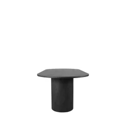 Eettafel Oliva Zwart Eikenhout ovaal 240cm