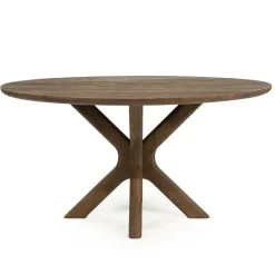 Eettafel Tycho rond Lichtbruin mangohout 150cm