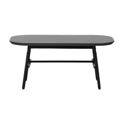 Elegance Salontafel mangohout/metaal zwart 100cm