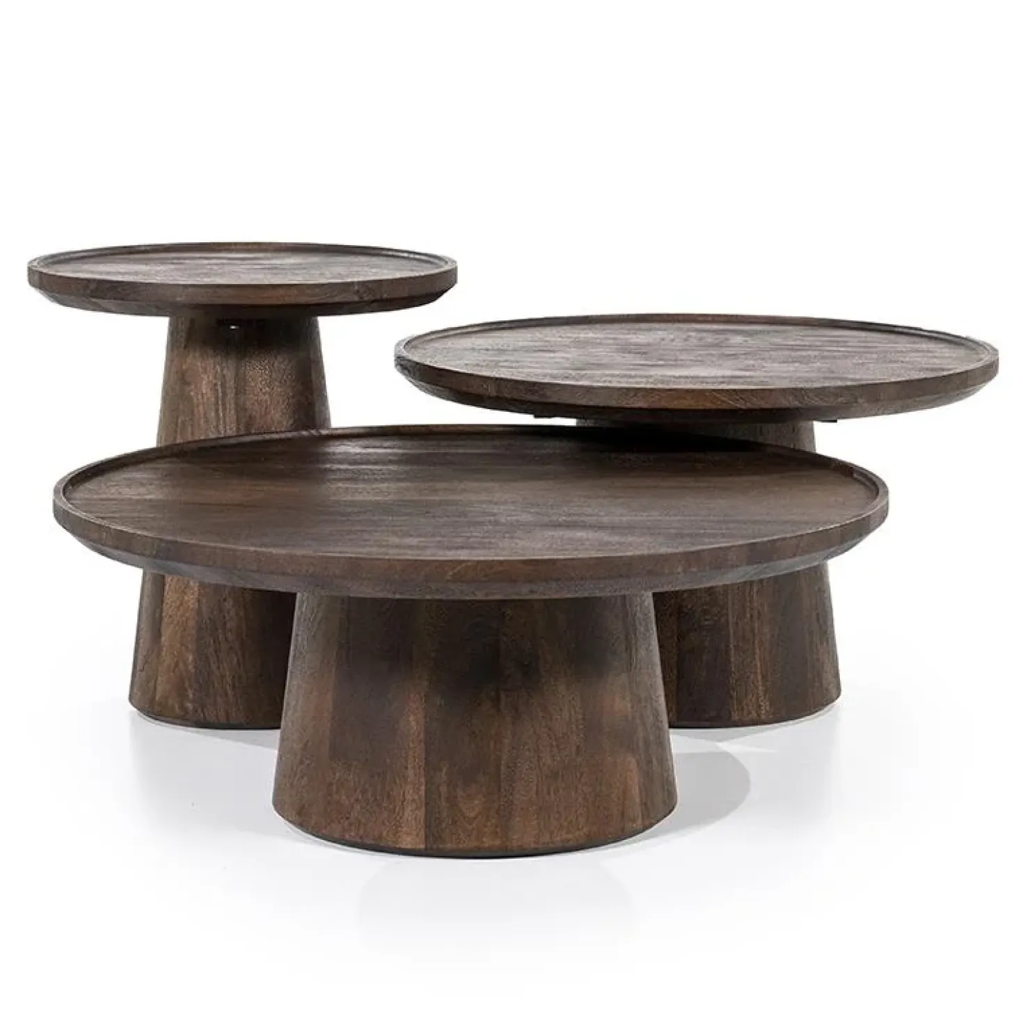 Eleonora bijzettafel Ron 46×49 bruin