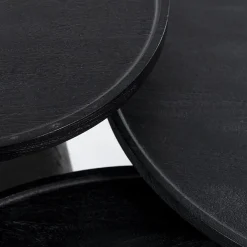 Eleonora bijzettafel Ron 46×49 zwart
