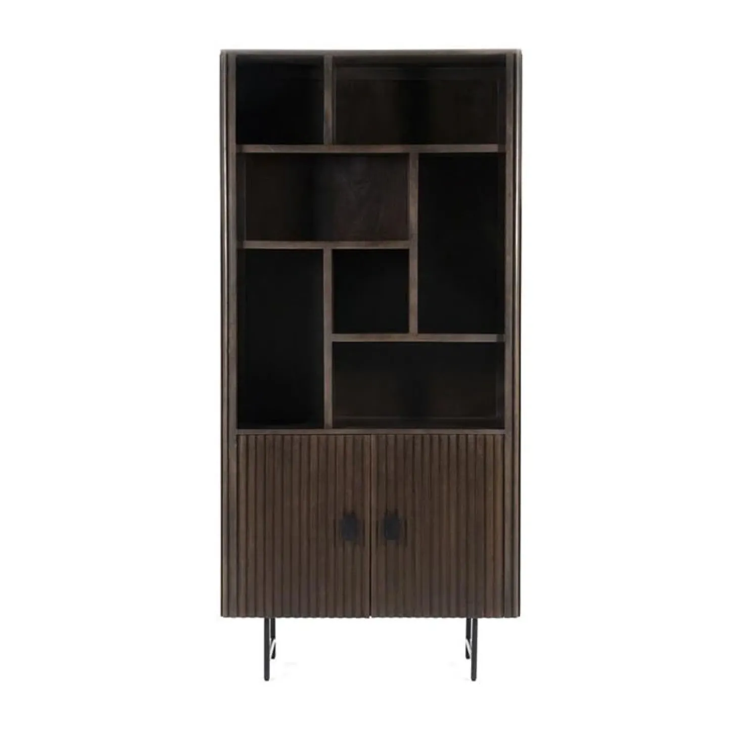 Eleonora boekenkast Remi 2-drs. 96cm bruin