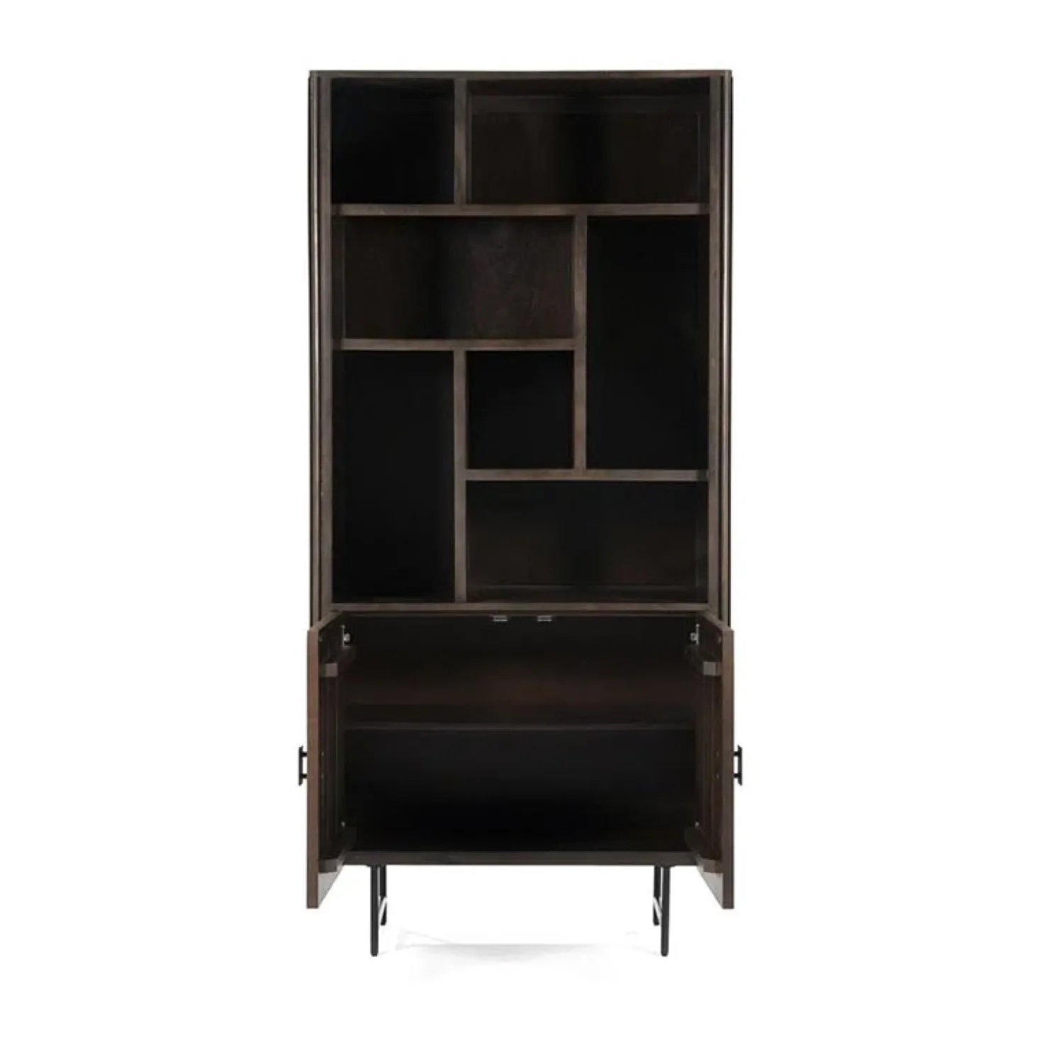 Eleonora boekenkast Remi 2-drs. 96cm bruin