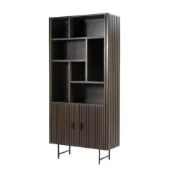 Eleonora boekenkast Remi 2-drs. 96cm bruin