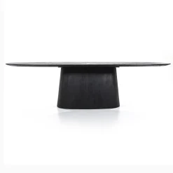 Eleonora eettafel Aron ovaal 300×110 zwart