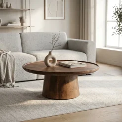 Eleonora salontafel Ron 80×32 bruin