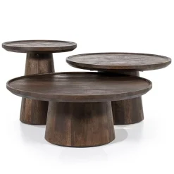 Eleonora salontafel Ron 66×39 bruin